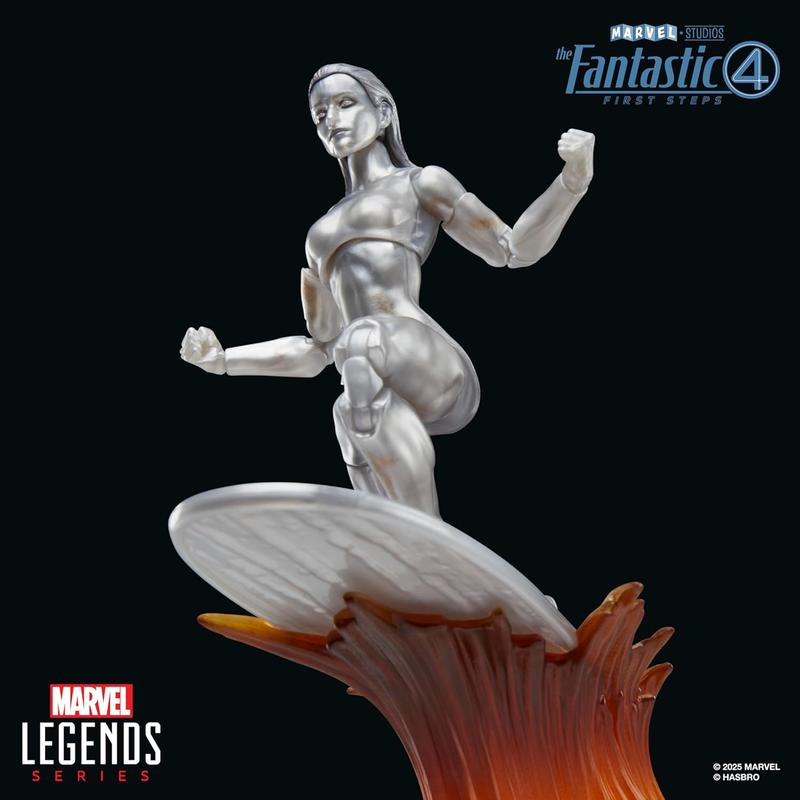 Marvel Legends Series Silver Surfer, The Fantastic Four: First Steps Movie Collectible 6 Inch Action Figure Toy