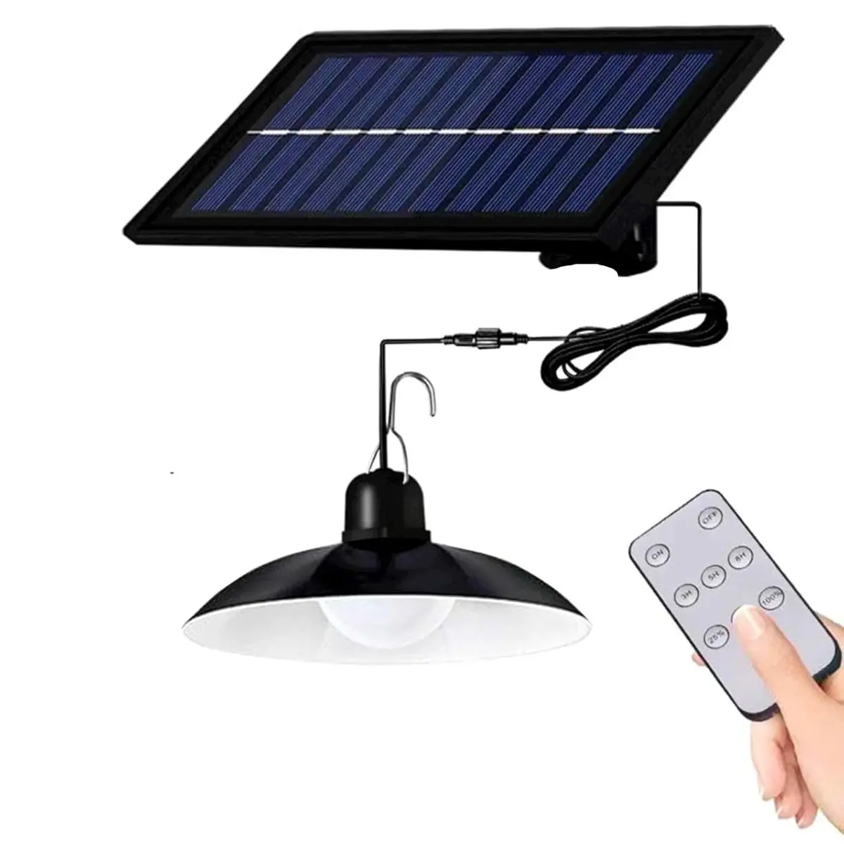 Solar Pendant Light Indoor Outdoor, Ip65 Waterproof, Remote Control Auto On/off, Human Motion Sensor, Garden Courtyard Barn Balcony Porch Gazebo House Landscape, Outdoor Hanging Lights, Solar Powered Lights