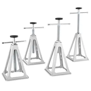 RV Stabilizer Jacks, 4 Pack Aluminum RV Leveling Jacks, RV Stack Jacks for RV Travel Trailer Camper, Single Screw Jack Support up to 6000 Lbs, Adjustable from 11 inch to 17 inch