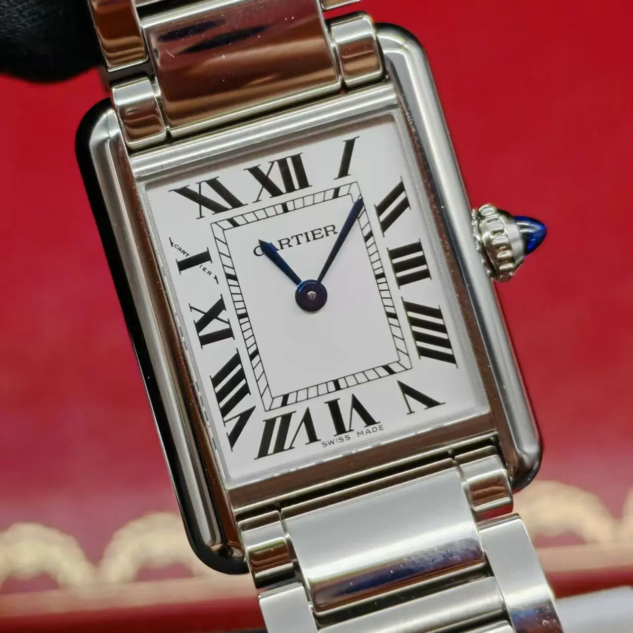 Cartier Tank Must WSTA0107 29.5×22mm Stainless Steel Quartz Ladies Watch