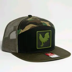 3D PVC Patch Richardson Flat-Bill 7Panel Trucker Hat 35