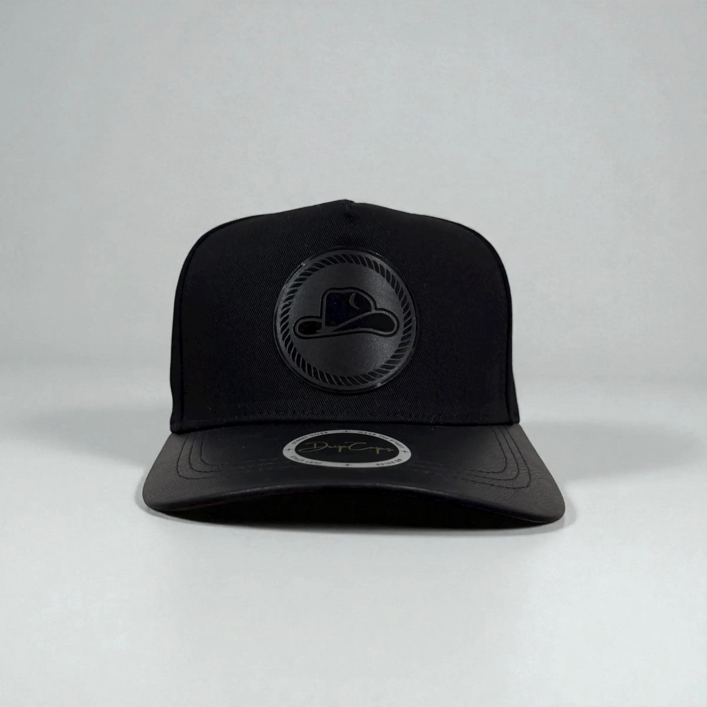 Sombrero Black Hat - Stylish Cotton Hat with Distinctive Logo for Casual Wear