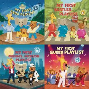 The Ultimate Playlist Collection (Set of 4) Early Reading Book Toddler Activity Books