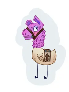 StickyGoose Fortnite VideoGame Loot Llama Goose Sticker Funny Vinyl Silly Geese Stickers Cute Gift Adorable Joke