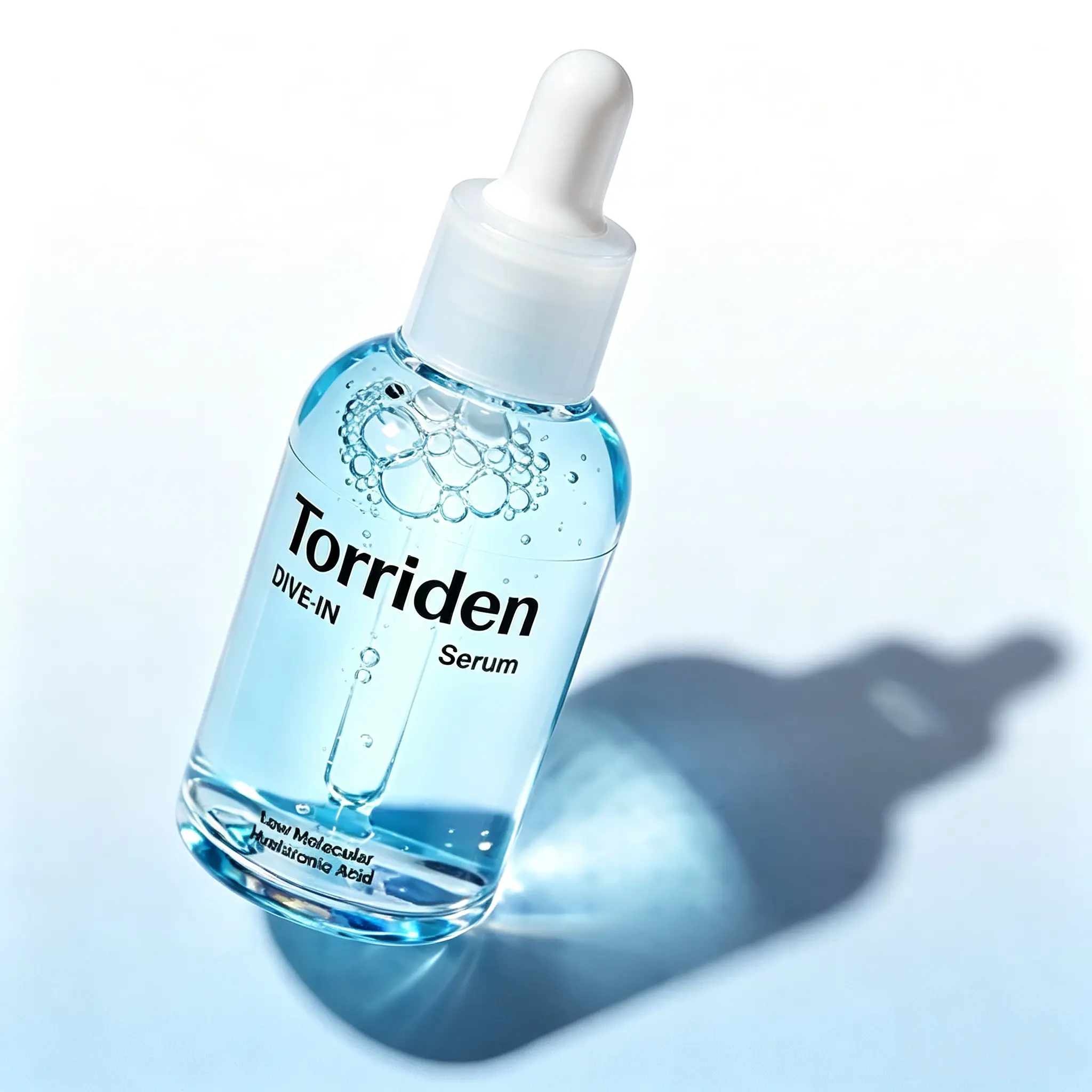 DIVE IN Low-Molecular Hyaluronic Acid Serum 50ml - Lightweight Hydrating Face Serum for Glowing & Plump Skin, Sensitive Safe