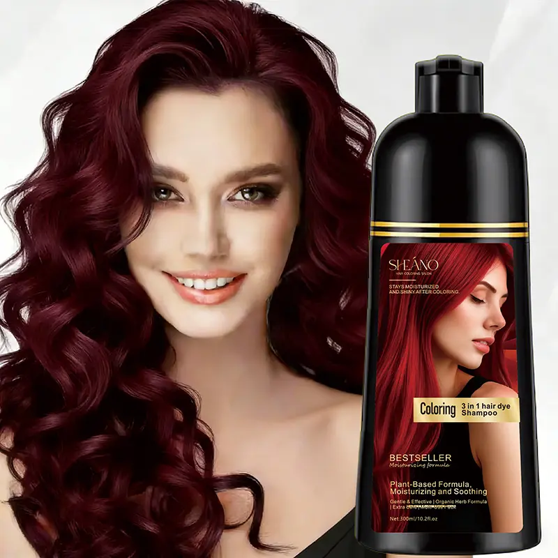 2026 Trend Hair Dye Shampoo 3-in-1 Herbal Color-Protecting Shampoo