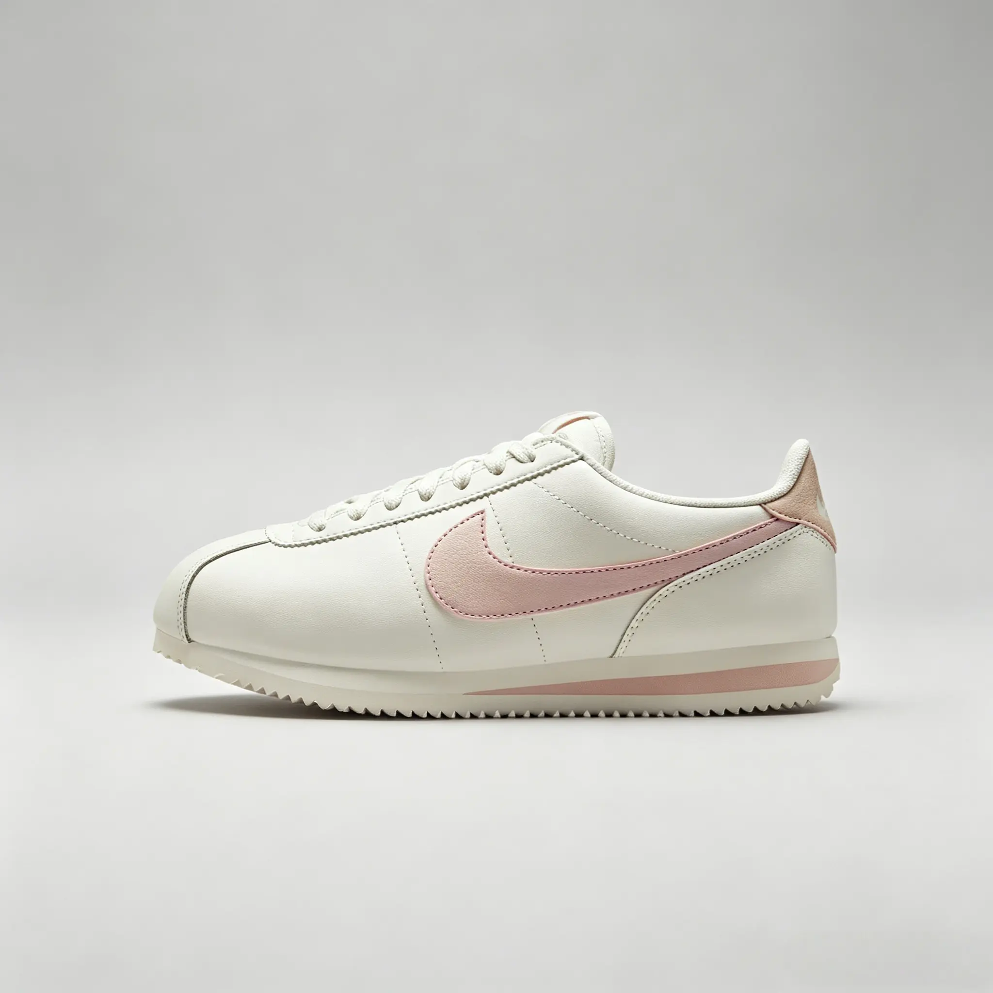 Nike Cortez Leather 'Sail Dark Pink', Sneaker, Casual