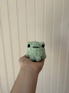 Hand-Crocheted Pocket Frog