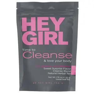 Hey Girl Cleanse Herbal Tea Blend for Cleansing and Digestion - Sweet Surprise Flavor, 15 Day Gut Cleanse, Immune Support, Organic, No GMOs
