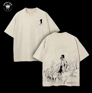 Coyote Starrk - Primera Espada - Bleach Anime Double Printed Vintage Washed Tee Unisex Oversize Anime Manga Washed Heavyweight Cotton T-shirt, Gift For Anime Fan, Anime Lover, graphic tee Clothes Menswear