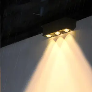 Solar Powered Outdoor Wall Light, Waterproof Solar Wall Light, Outdoor Lighting for Backyard, Fence, Stair Railing & Wall