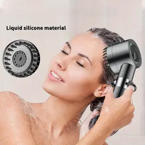 Ion Drop Shower Head with Handheld Filter, Multiple Spray Modes Turbo Booster, Built-in Filter On/Off Switch, Handheld Turbo Shower Head
