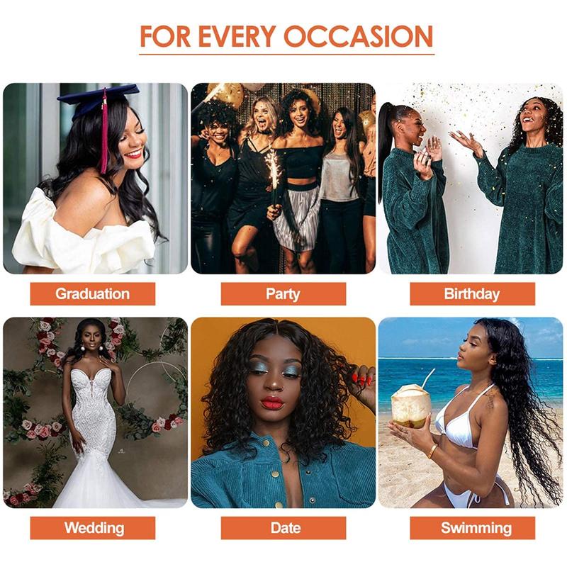 Bling Hair kinky Curly Headband Wig Human Hair 12inch None Lace Front Wigs Brazilian Virgin Hair Machine Made Wigs Glueless Deep Curly Wave Headband Half Wigs for Black Women Human Hair Natural Color