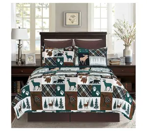 Fletcher Forest 3-Piece Cotton Full/Queen QuiltSet by Valerie