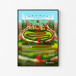 Young Nudy Album Poster, Gumbo Slimeball Tracklist Art, PDE Atlanta Trap Music Print, Hip Hop Decor, Unframed Print Only