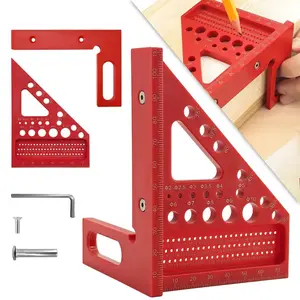 Multifunctional Woodworking Measurement Layout Tool, Woodworking Square Protractor, Precision Angle Locator, Plastic Material, Ideal for DIY Handicrafts, Engineering, Construction Projects