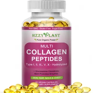 Multi Collagen Peptides Softgels with Biotin, Vitamin C & Hyaluronic Acid | Daily Beauty and Joint Wellness Support for Hair, Skin, Nails and Active Lifestyle