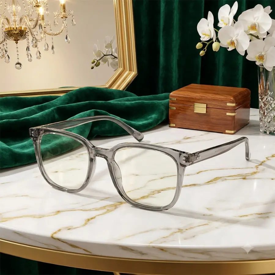 Retro Square Fashion Glasses - Vintage Tortoise Shell & Clear Frame Eyewear for Women
