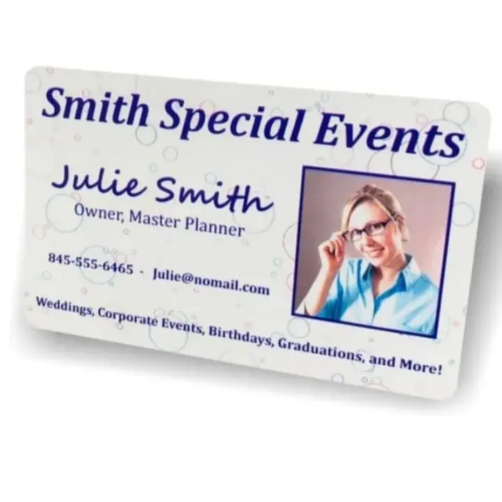 Personalized Business Cards, School Badges, Event Badges, Single Sided