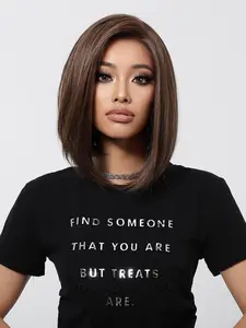 10 Inch Short Straight Wigs for Women, Gorgeous Fluffy Natural Looking Wigs without Bangs, Synthetic Lace Front Wigs for Party, Daily Use
