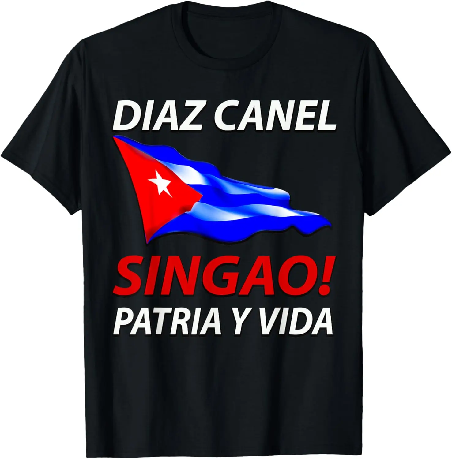 Cuban life Proud Cuban flag Summer Casual Shortsleeve Cotton T-Shirt
