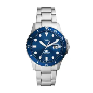Fossil Men's Fossil Blue Dive Three-Hand Date, Stainless Steel Watch