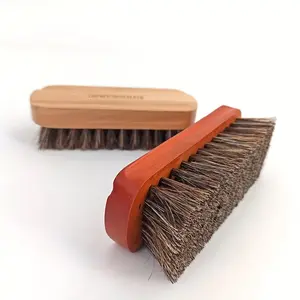 Horse Hair Shoe Brush, Shoe Cleaning Brush, Leather Polishing Brush, Soft Non-scratch Shoes Oil Brush, Suitable For Suede Boots, Shoes Maintenance, Polishing Tool, Cleaning Supplies, Cleaning Tool, Back To School Supplies