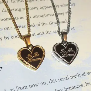 To Be Loved Double-Sided Necklace