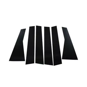 for Kia Forte Sedan 2019-2023, 6PCS Gloss Black Door Window Pillar Post Cover Trim Decal Sticker Decoration Accessories Car Door Trim Sticker