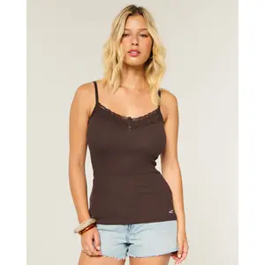 Hollister Lace Trim Henley Cami Hollister Lace Trim Henley Cami