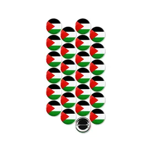 25 Pack - Palestine Flag Pinback Buttons - 1.5 Inch