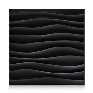 3D Wall Panels PVC Textured Interior Decor, 11.8''x11.8'' Accent Wall Panels for Living Room Bedroom, Easy Install, Modern Home Decoration