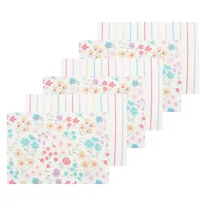 Bunnies & Blooms Placemat Set of 6 by Valerie