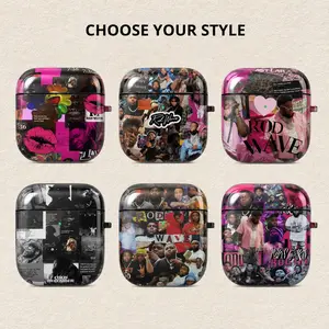 Street Music Collage AirPods Case, Urban Rap Aesthetic Shockproof Earbuds Cover For AirPods 1-4 And Pro, Gift