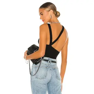 The Line by K Ximeno Tank in Black