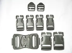 US Military Replacement Backpack Buckle & Snap Set - 9 Snap Pieces for Repairing Broken Buckles - ACU Color - NSN# 8465-01-524-7639
