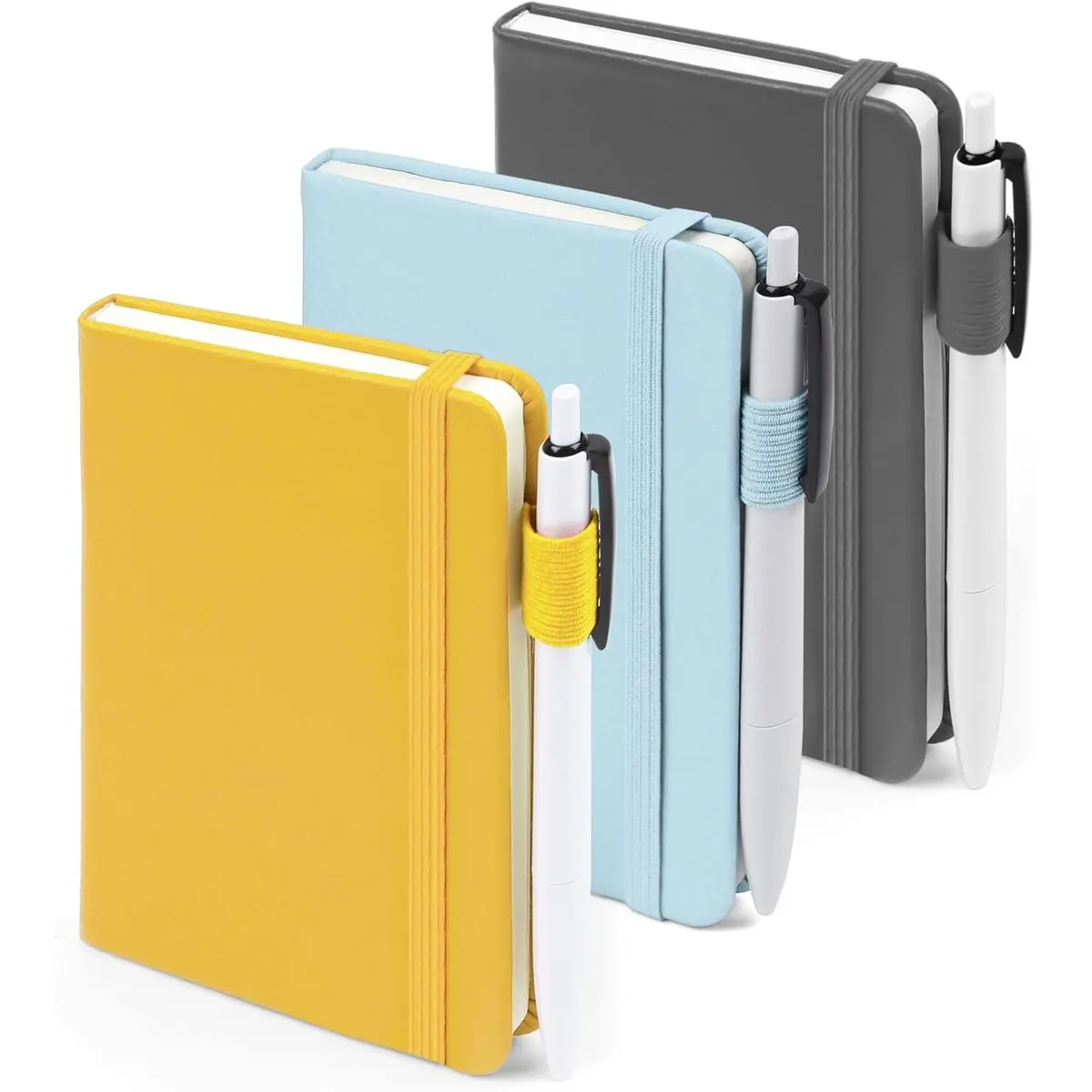 Gray, Yellow, Light Blue