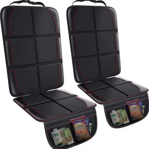 toolupgrade YXCY Car Seat Protector, 2 Pockets, Waterproof 600D Fabric Carseat Protector Car Seat Cover for Child Car Seat with Nonslip Backing Mesh Pockets for Baby and Pet SUV Sedan Truck Leather Seats Belt Bag car essentials