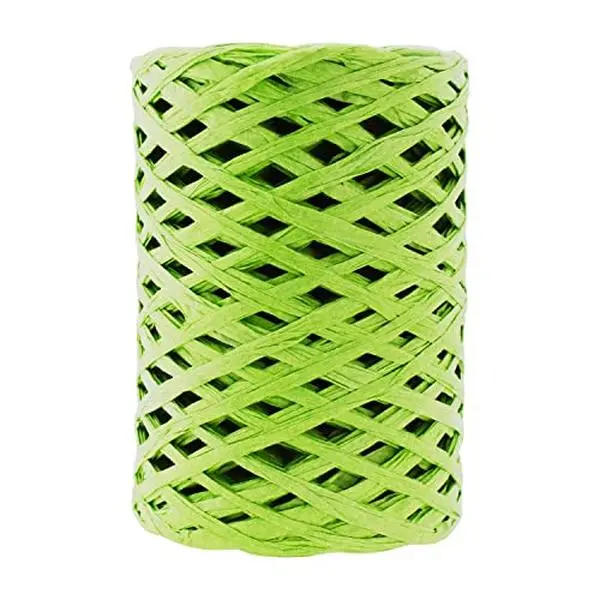 Mandala Crafts Matte Raffia Ribbon for Gift Wrapping - Raffia Natural Ribbon Bulk Roll - Twisted Paper Ribbon Twine Ribbon Raffia String for Weaving Decoration