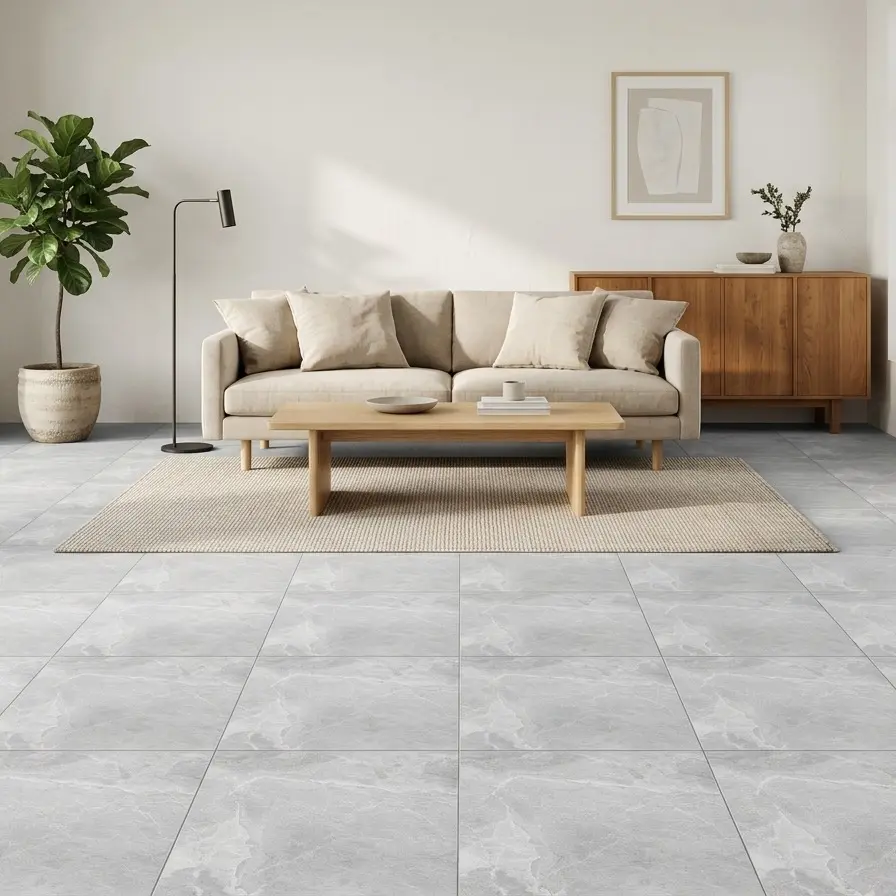 Yipscazo 12"x12" Peel and Stick Vinyl Floor Tiles, 50-Pack (50 Sq.Ft Coverage), Shale Gray Self-Adhesive Moisture Proof Floor Tiles for DIY Home Improvement Projects