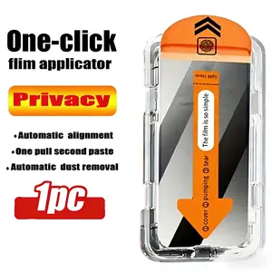 Tempered Glass Screen Protector Privacy Anti-Spy Bubble-Free Installation Glossy Finish for Clear Display HD