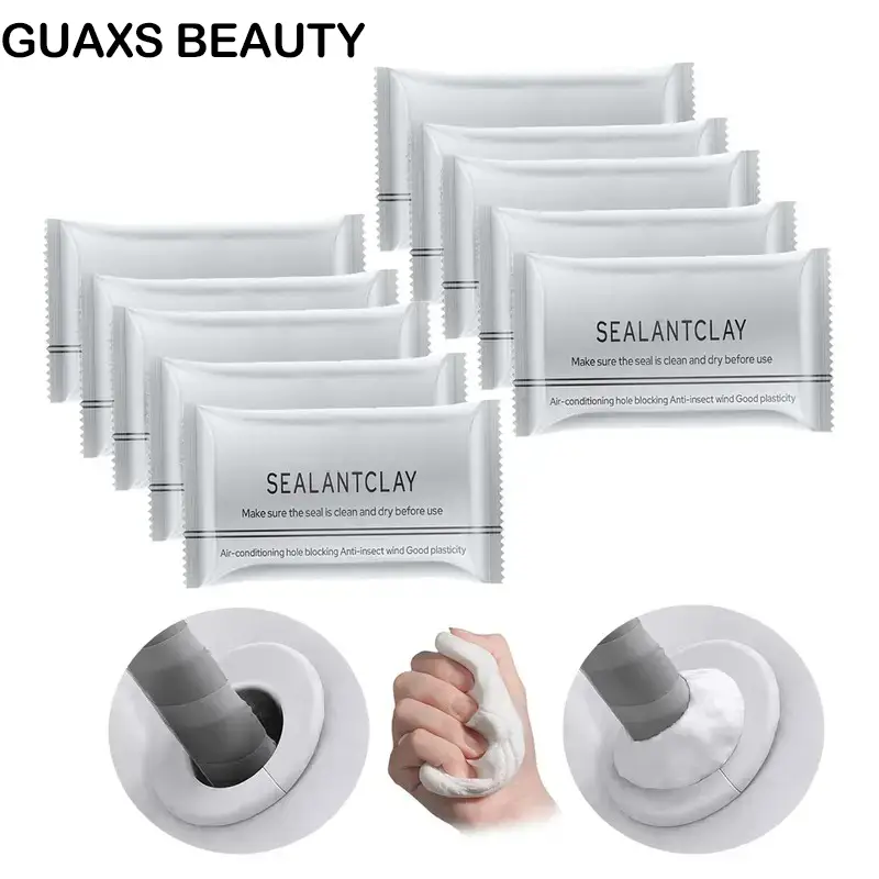 10Count Waterproof Sealant Mastic,QuickMending Mud,Repair Wall Holes,for DrainConnection,Wall Hole,Air Conditioning HoleWaterproof Seal Putty.