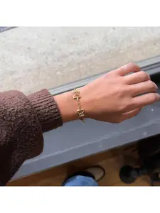 Women's Gold Horsebit Brass Bracelet Luxury Fashion Jewelry