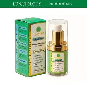LUNATOLOGY iLuxLuna(TM) Advanced Firming Eye Cream – Peptide Complex Eye Treatment for Firming, Smoothing & Revitalizing Tired Under-Eyes – 15 ml / 0.5 fl oz