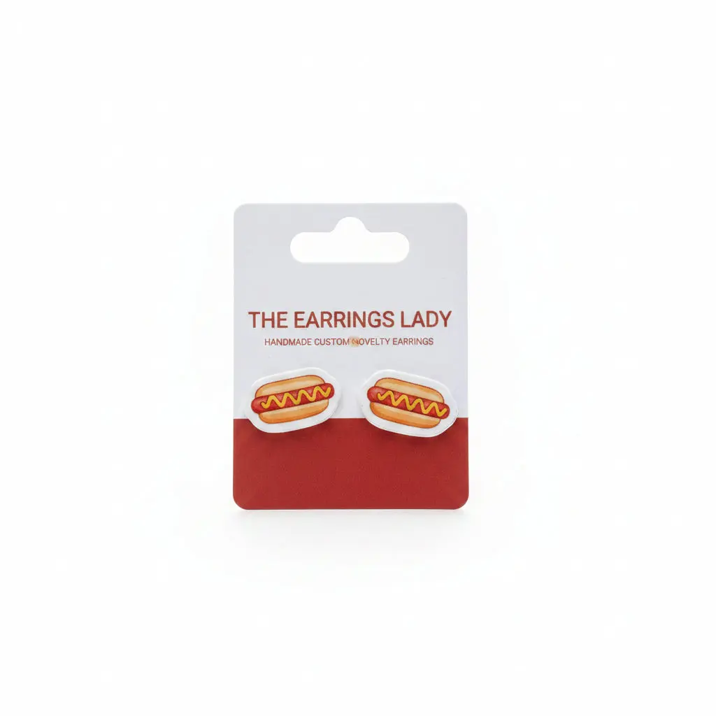 Hotdog Stud Earrings