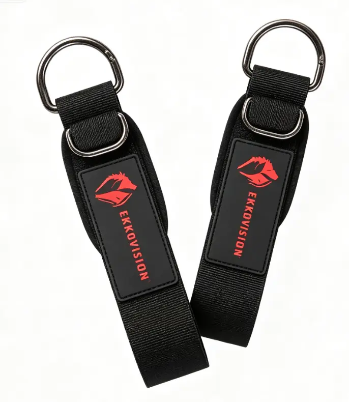 Quick Adjust Wrist Support Lifting Straps, Metal D Ring Neoprene Padding Anti-Slip Gym Grips, Ideal for Rowing Deadlift & Crossfit Exercises