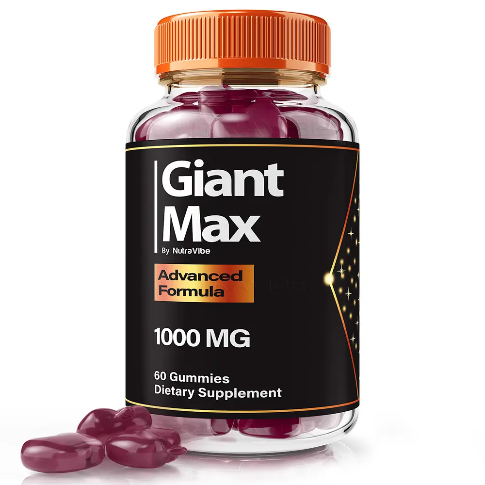 Giant Max Gummies - Advanced Formula 1000mg Gummies with Natural Ingredients for Health & Wellness