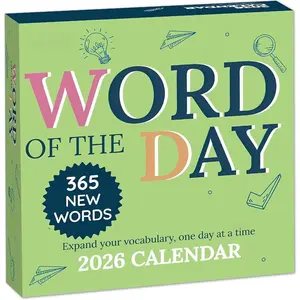 2026  of the Day Daily Calendar | Day To Day  Off Desktop Calendar with 365  & Interesting Words & Definitions for Everyday of the Year, Fun Box Calendar Present For Men or Women, Christmas Stocking Stuffer  for  or Office