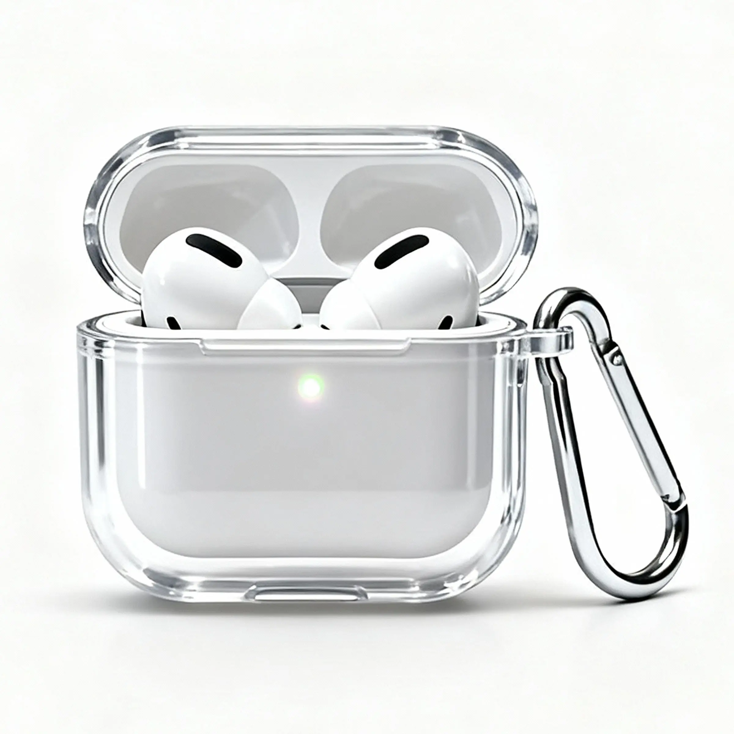 For AirPods Pro 2 Case Cover, Shock-Proof TPU Full Protective Case Compatible With AirPods 2, AirPods 3, AirPods 4 And AirPods Pro, High Transparency Clear Minimalist Earbuds Case With Keychain, Anti-Scratch Drop Protection, Ideal Gift