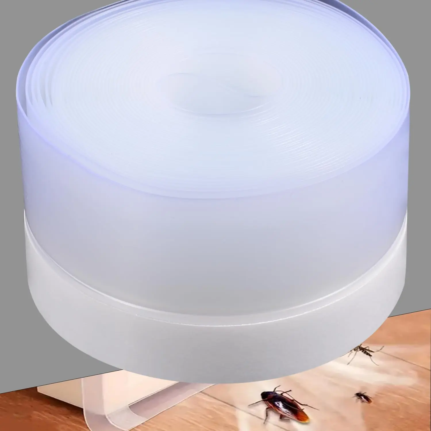 Adhesive Weather Stripping Seal Door Tape - 16.5in Length, 1.77in Width, 0.6in Glue Width, Easy to Install Energy Efficient Draft Insulation Stopper, Soundproof Adhesive Strip for Door Frames, Window Gaps, Shower Room